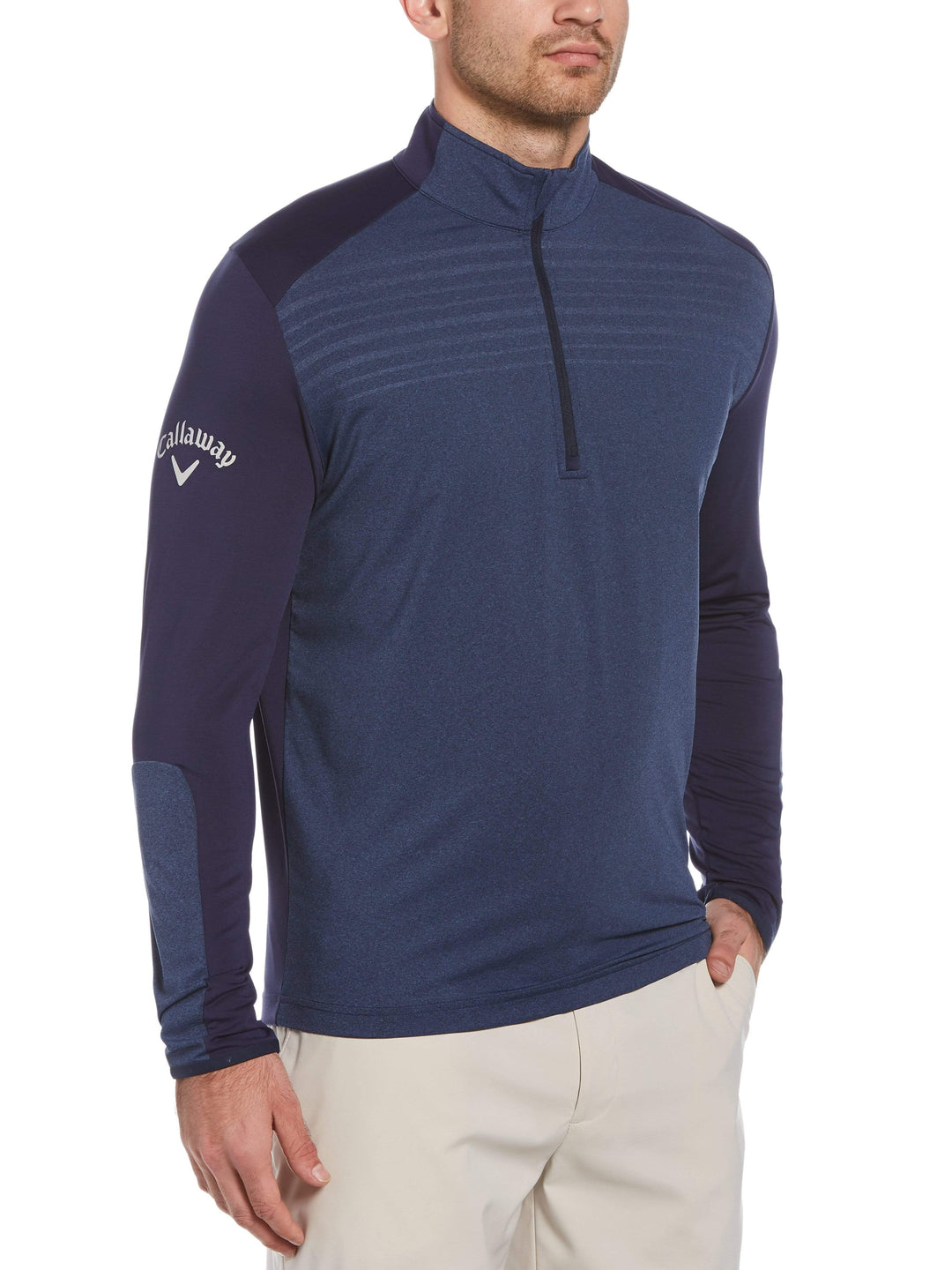 Men's Lightweight Quarter Zip Aquapel Sweater