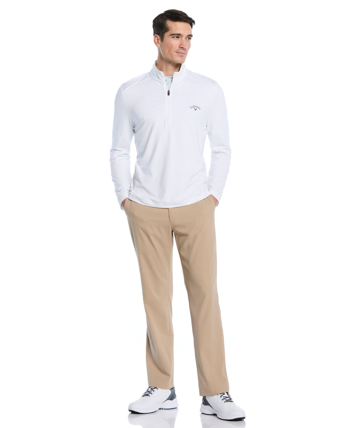 Lightweight 1/4 Zip Golf Pullover (Bright White) 