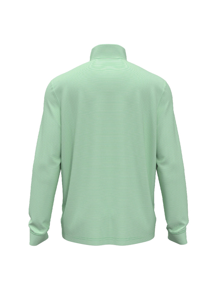Men's Long Sleeve Feeder Stripe Mock Neck