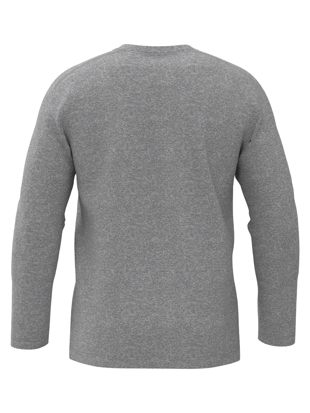 Mens Long Sleeve Heather Crew (Light Grey Htr) 