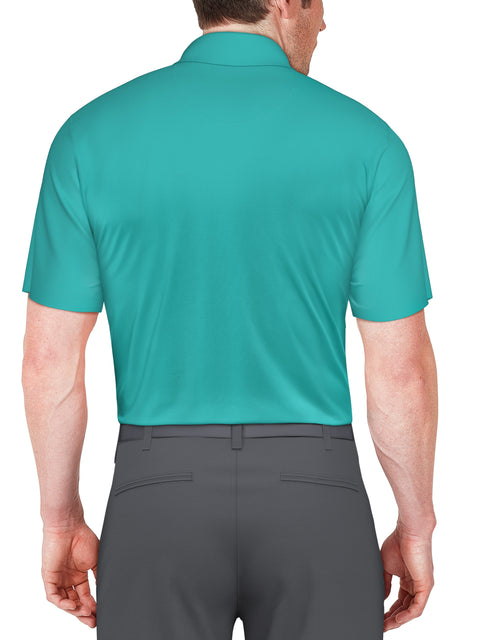 Marble Ombre Print Golf Polo (Scuba Blue) 