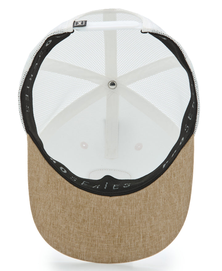 Mesh Back Golf Trucker Cap (Bright White) 