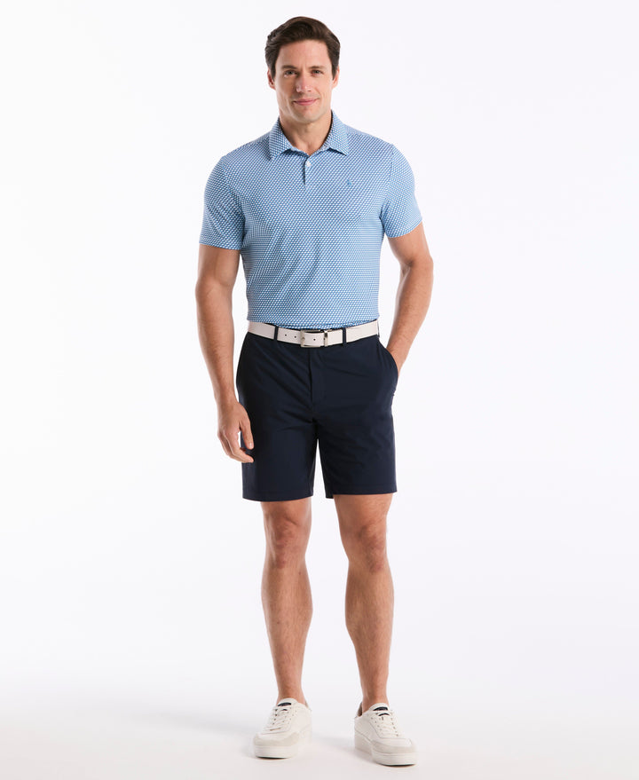 Archive's Micro Geo Golf Polo (Malibu Blue) 