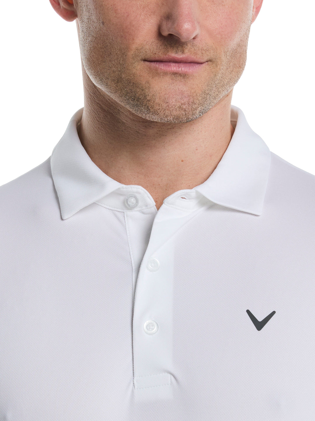 Men's Micro Hex Golf Polo