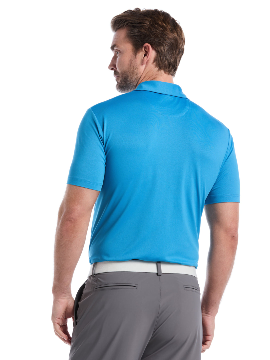 Men's Micro Hex Golf Polo