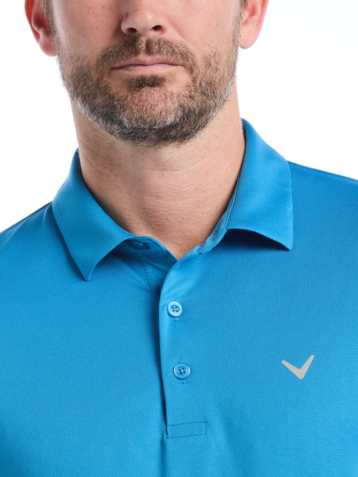 Men's Micro Hex Golf Polo