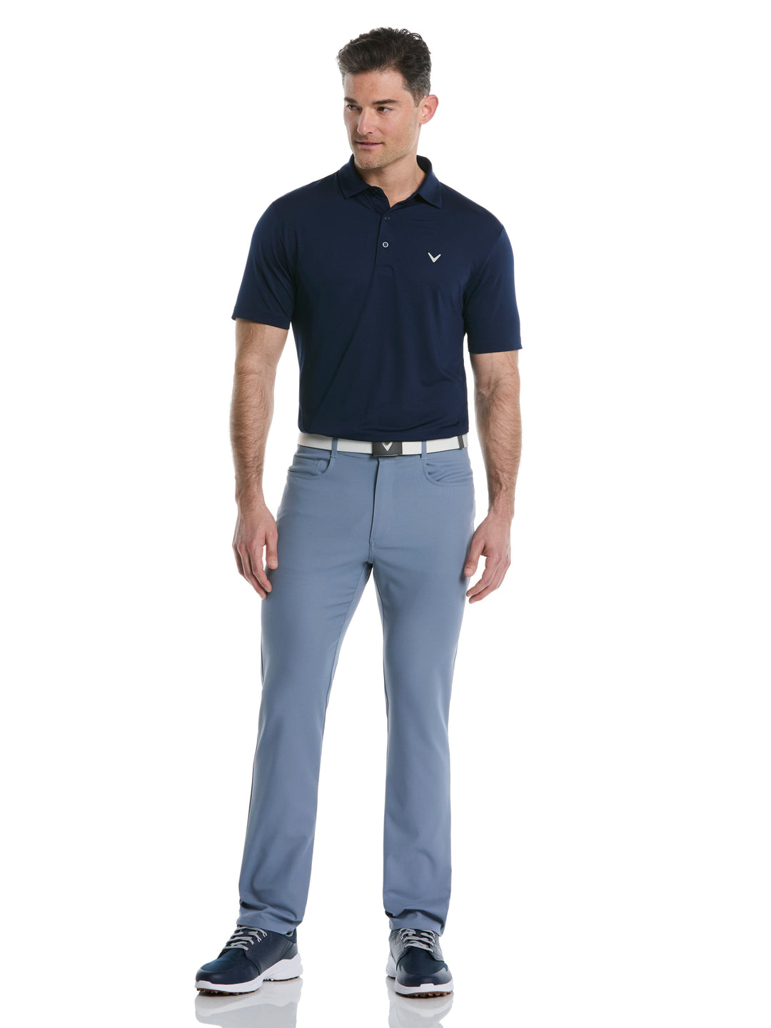 Men's Micro Hex Golf Polo