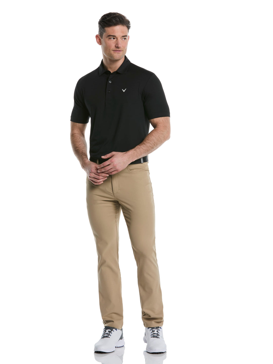 Men's Micro Hex Golf Polo