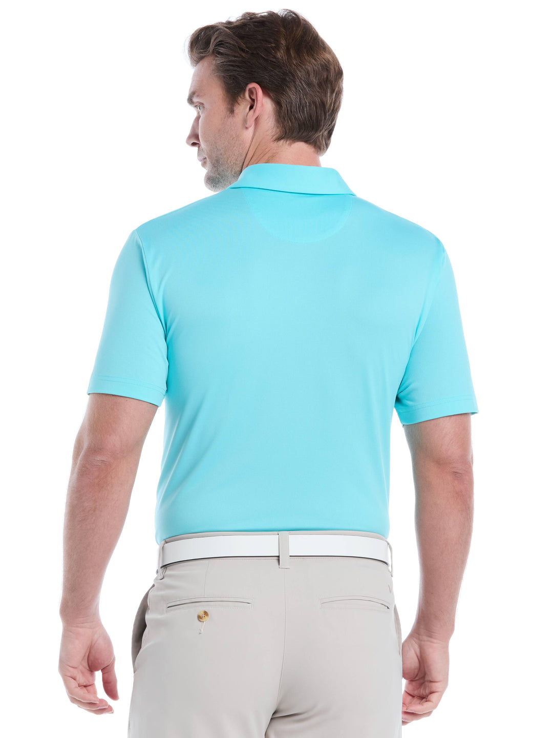 Men's Micro Hex Golf Polo
