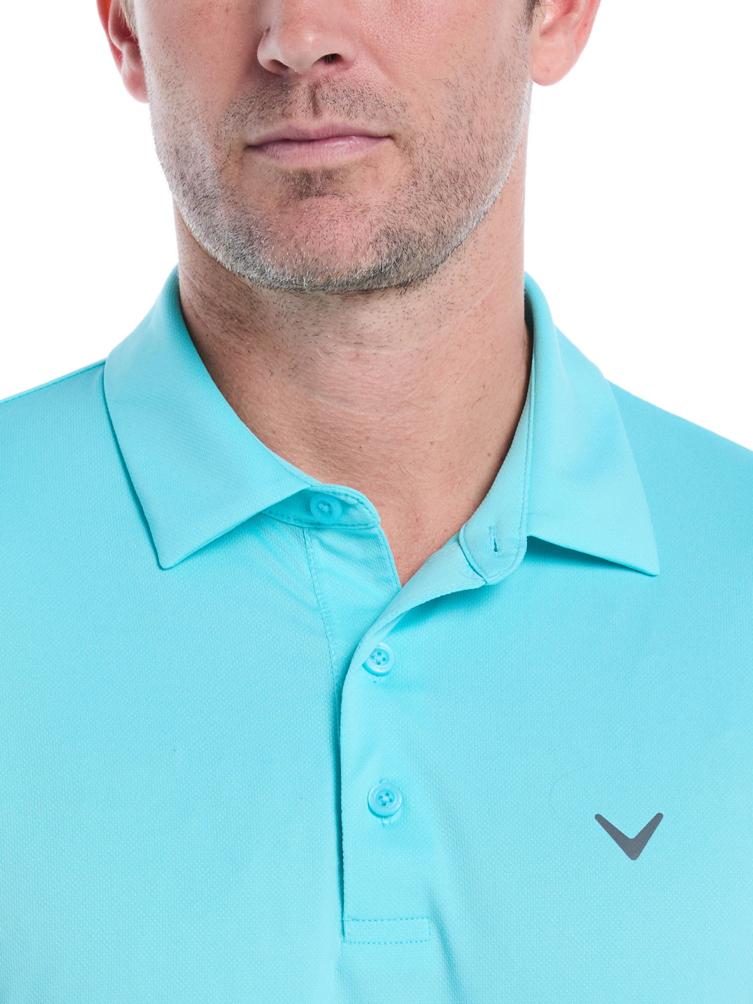 Men's Micro Hex Golf Polo