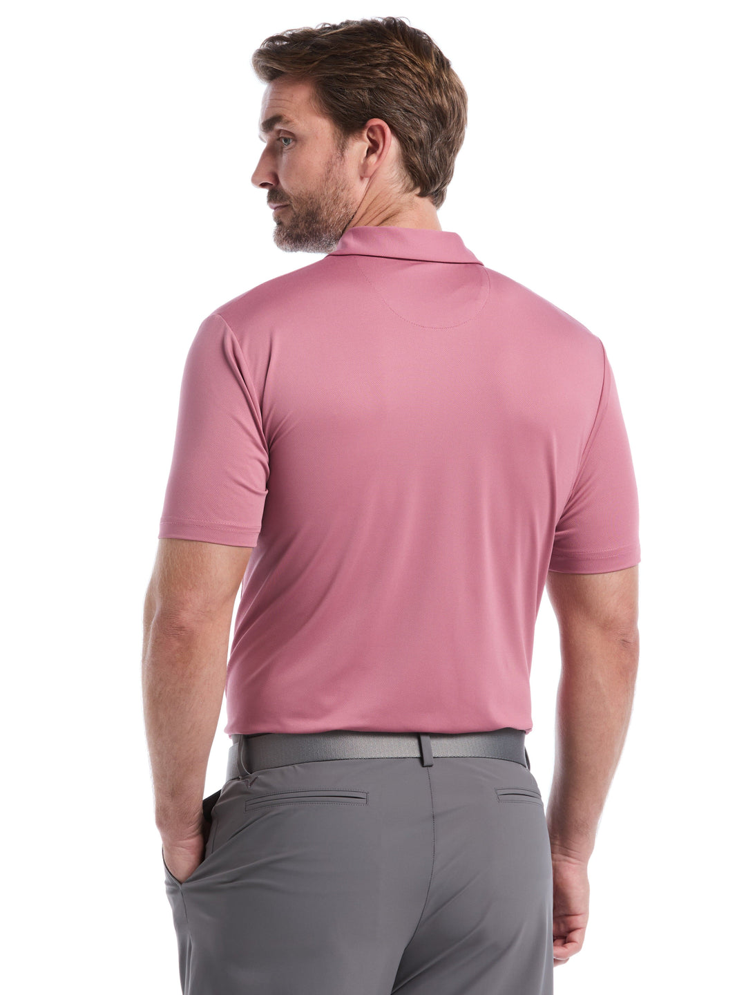 Men's Micro Hex Golf Polo