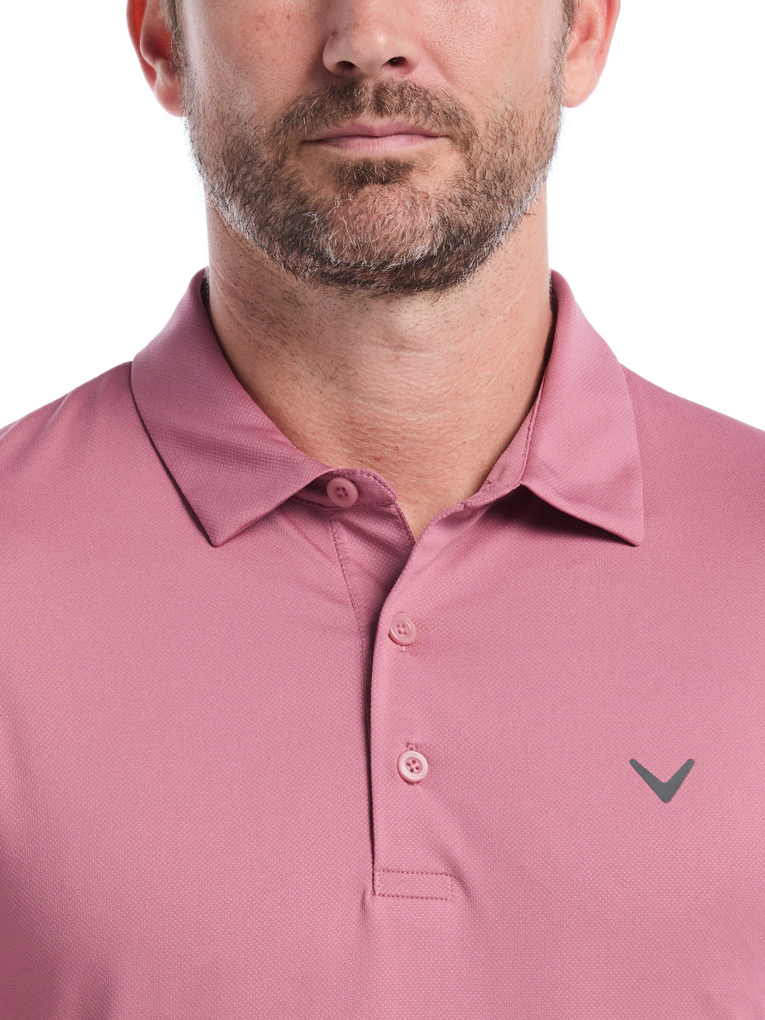 Men's Micro Hex Golf Polo