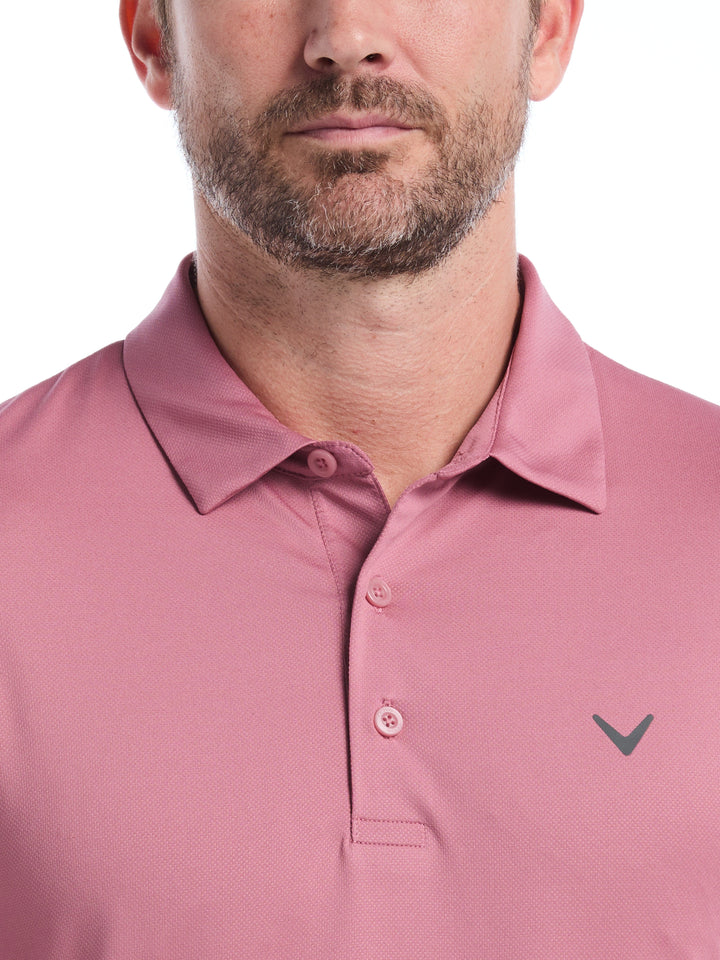 Men's Micro Hex Golf Polo