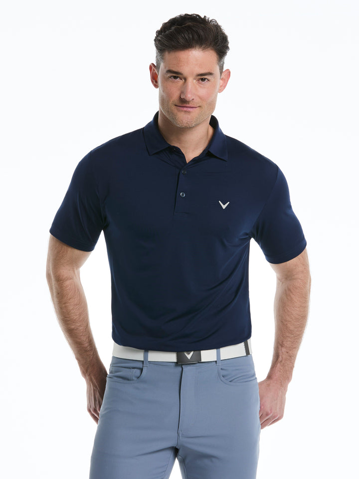 Men's Micro Hex Golf Polo