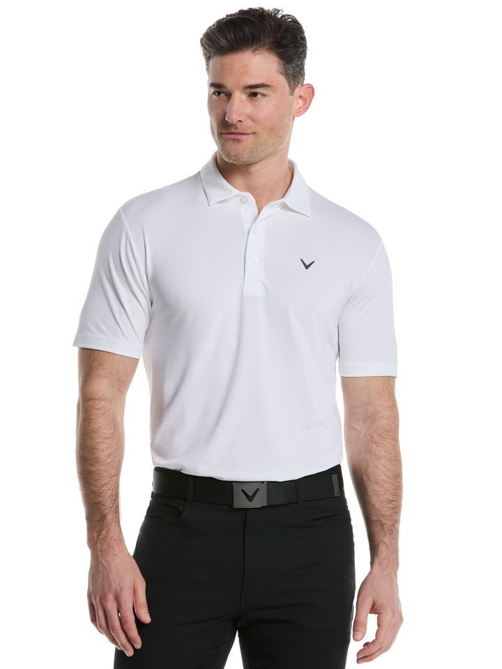 Men's Micro Hex Golf Polo