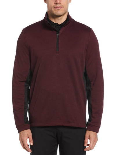 Micro Jacquard Quarter Zip Golf Jacket (Fig) 