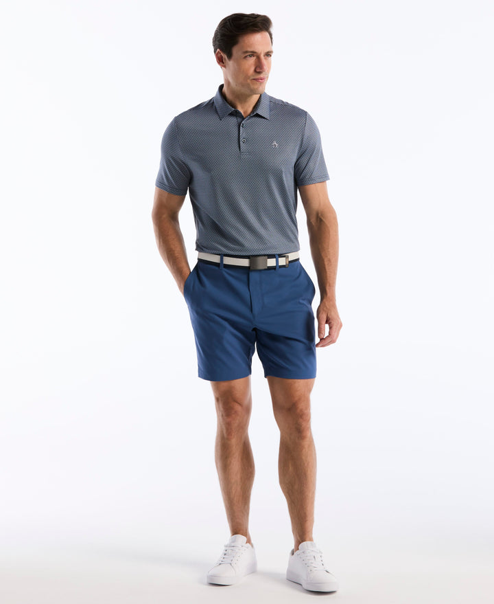 Mid Century Geo Golf Polo (Black Iris) 