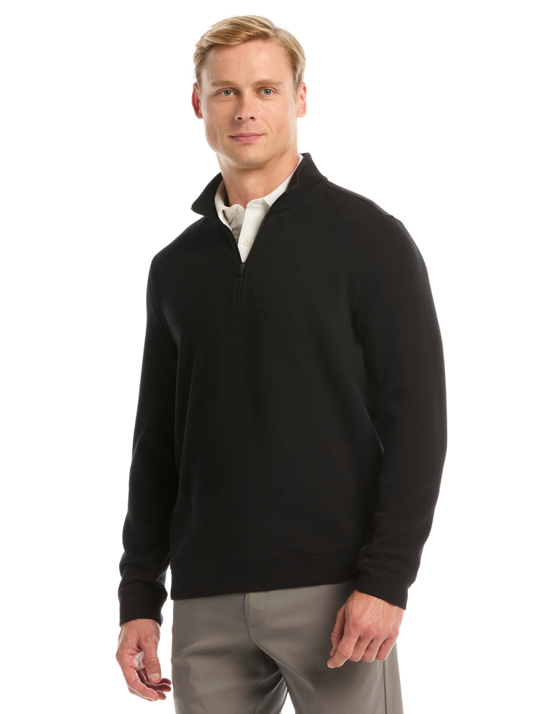 Men's Midweight Argyle Quarter Zip
