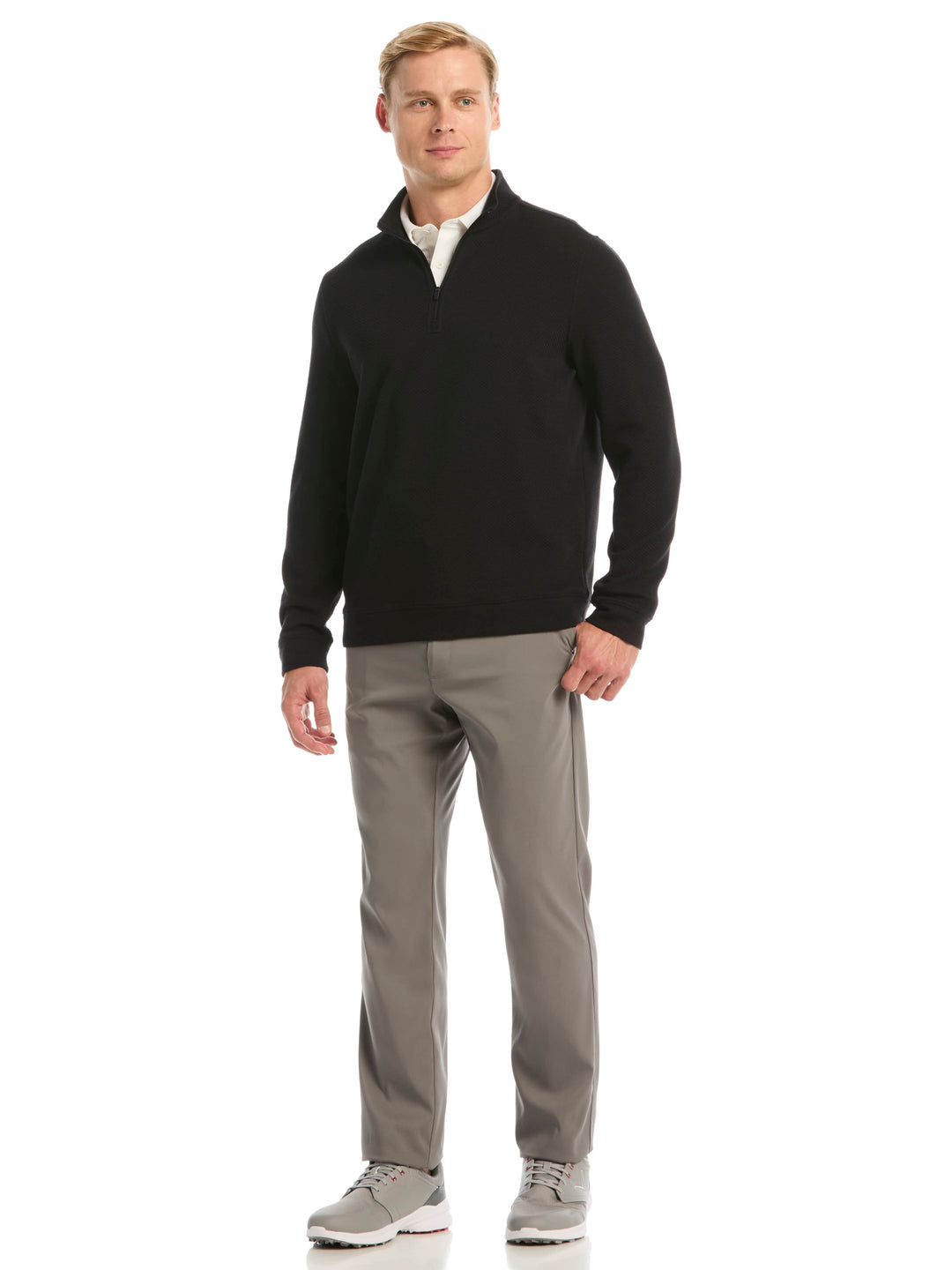 Men's Midweight Argyle Quarter Zip