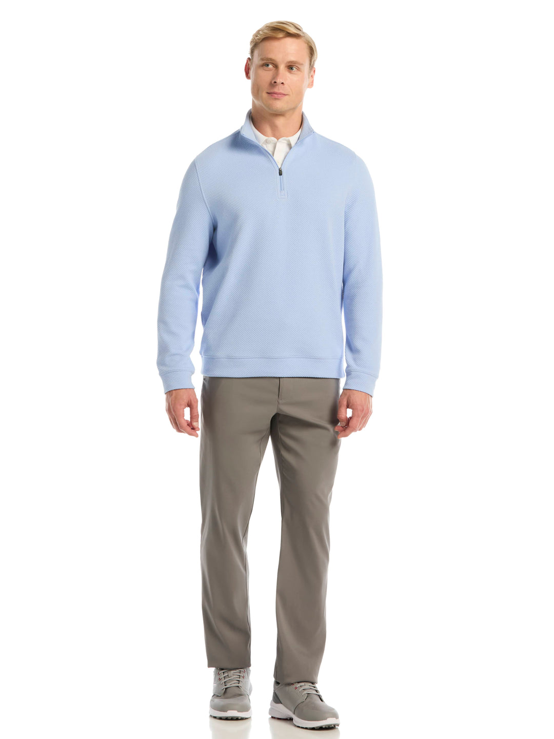 Men's Midweight Argyle Quarter Zip
