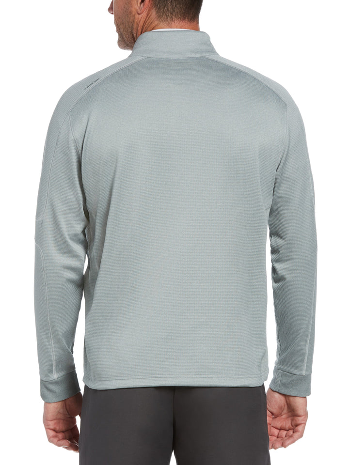 Men's Midweight Waffle Knit Quarter Zip Pullover
