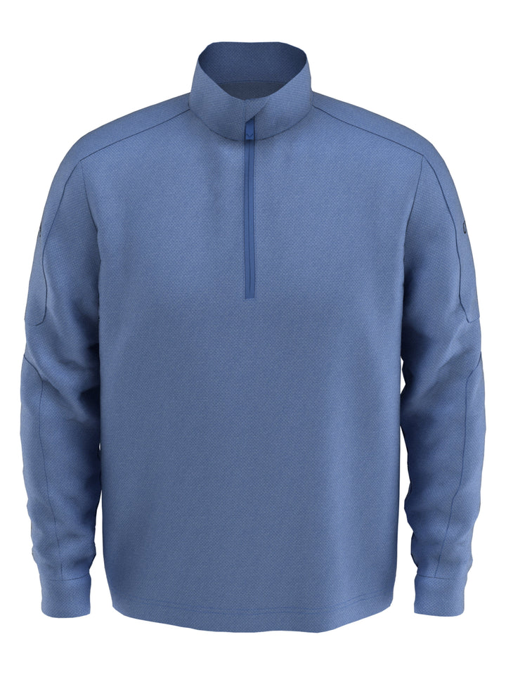Men's Midweight Waffle Knit Quarter Zip Pullover