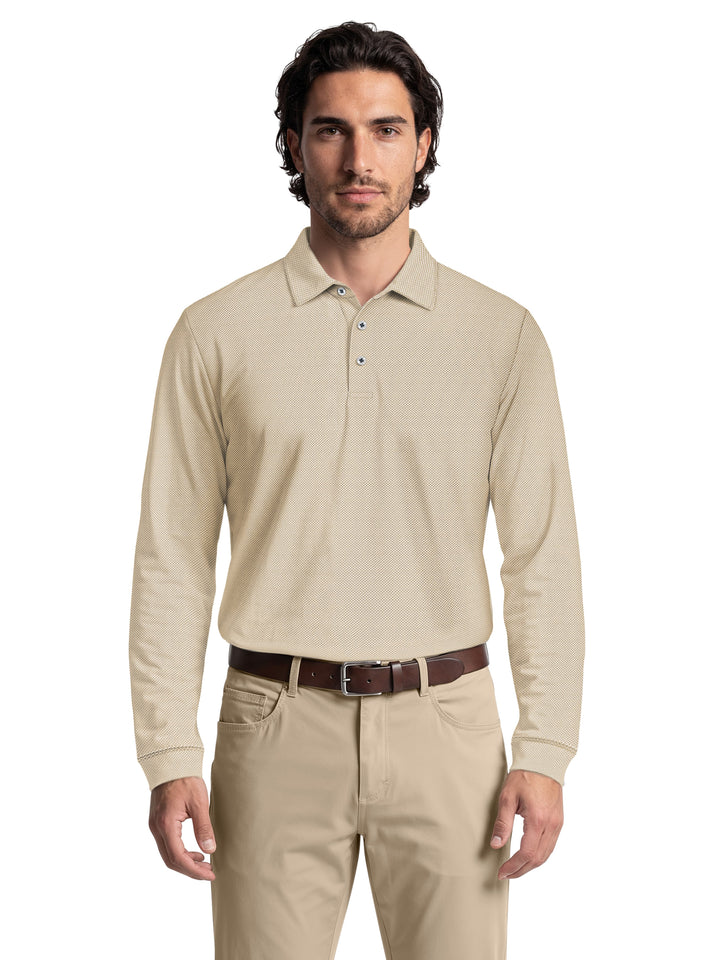 Men's Mini Diamond Jacquard Polo