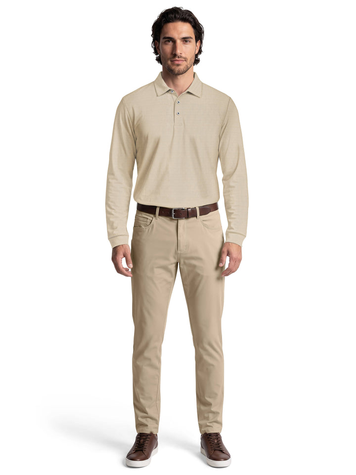 Men's Mini Diamond Jacquard Polo