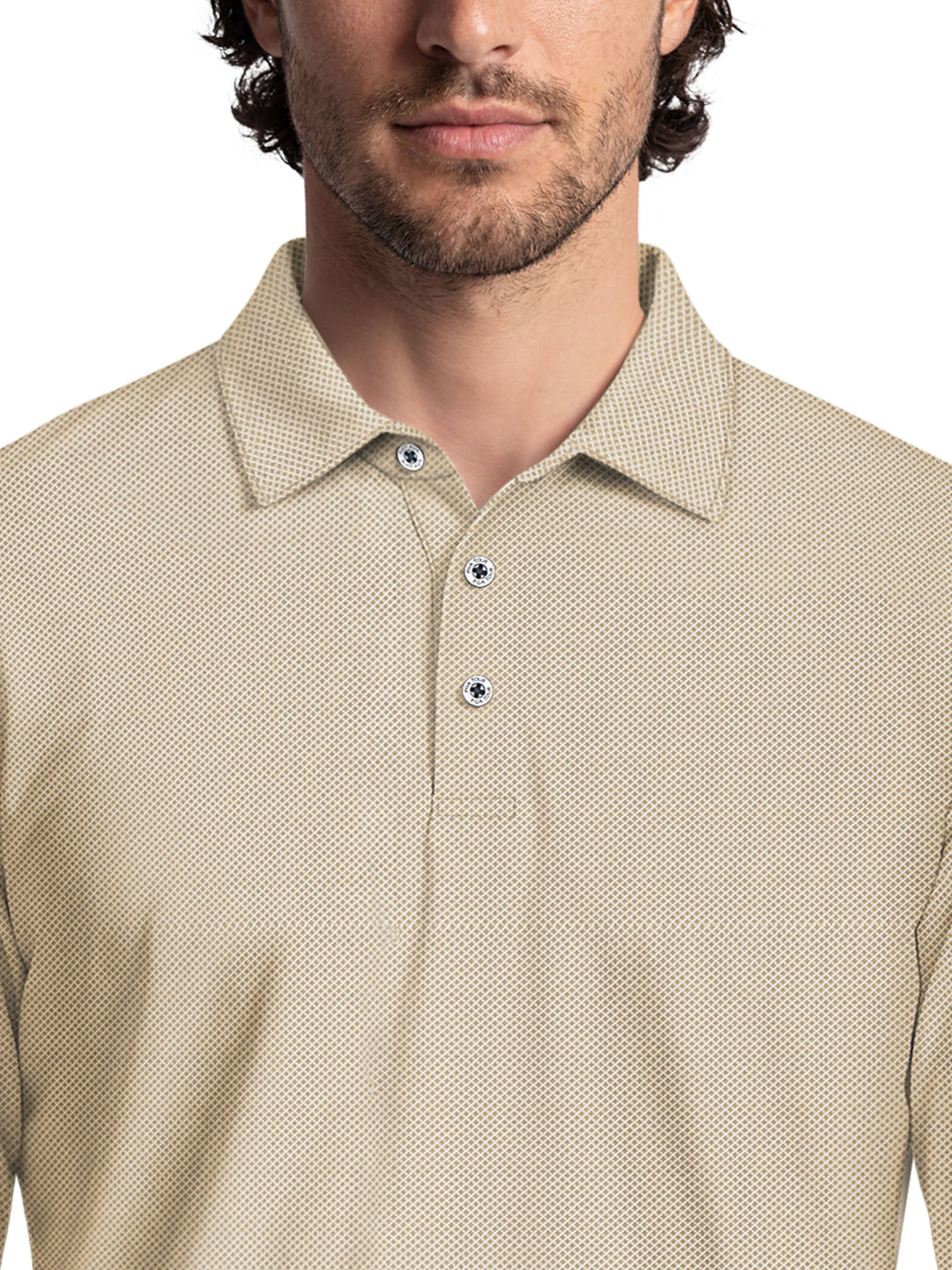 Men's Mini Diamond Jacquard Polo