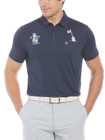 Men's Mixed Media Polar Pete Print Polo