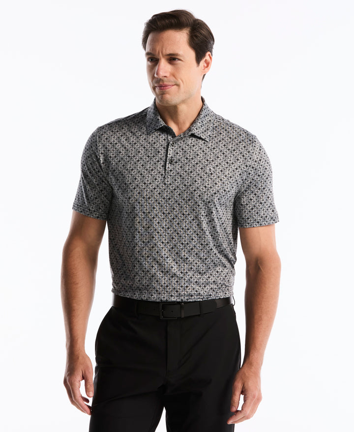 Neo Abstract Geo Golf Polo (Caviar) 