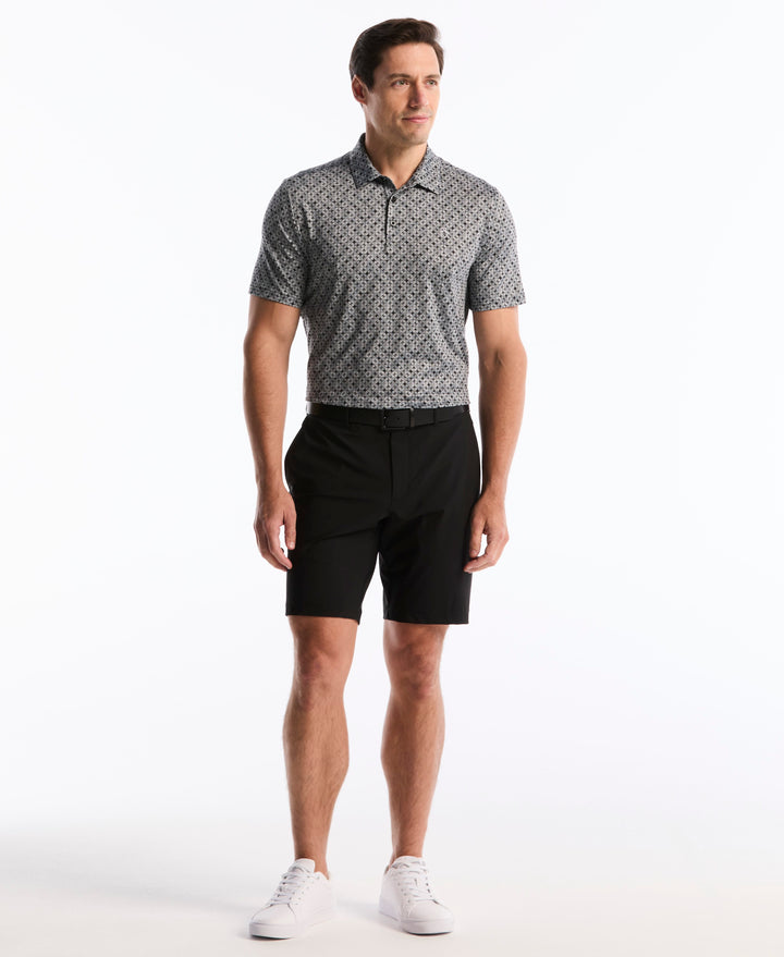 Neo Abstract Geo Golf Polo (Caviar) 