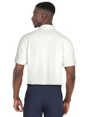 Ombre Chest Stripe Performance Golf Polo (Bright White) 