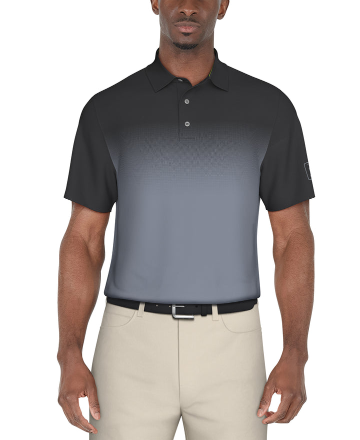 Ombre Print Golf Polo (Iron Gate) 