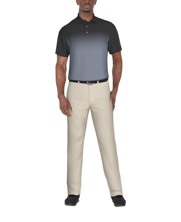 Ombre Print Golf Polo (Iron Gate) 