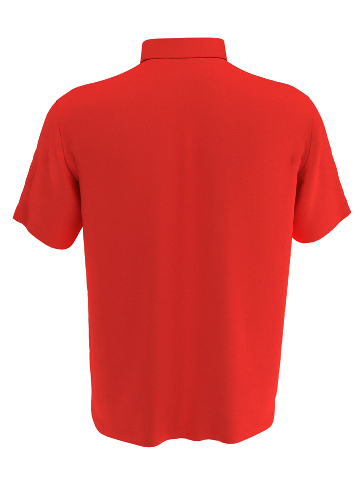 Mens Opti Dri Stretch Polo (Poppy Red) 
