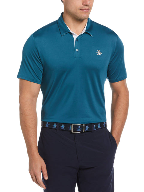 Men's Original Block Design Short Sleeve Golf Polo Shirt