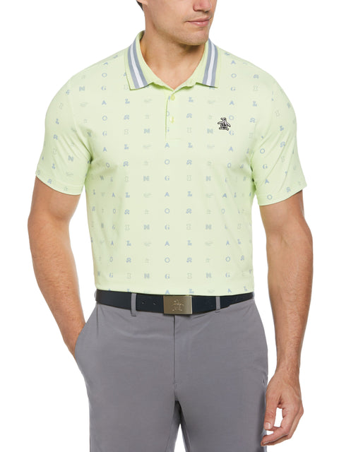 Original Print Polo (Shadow Lime) 