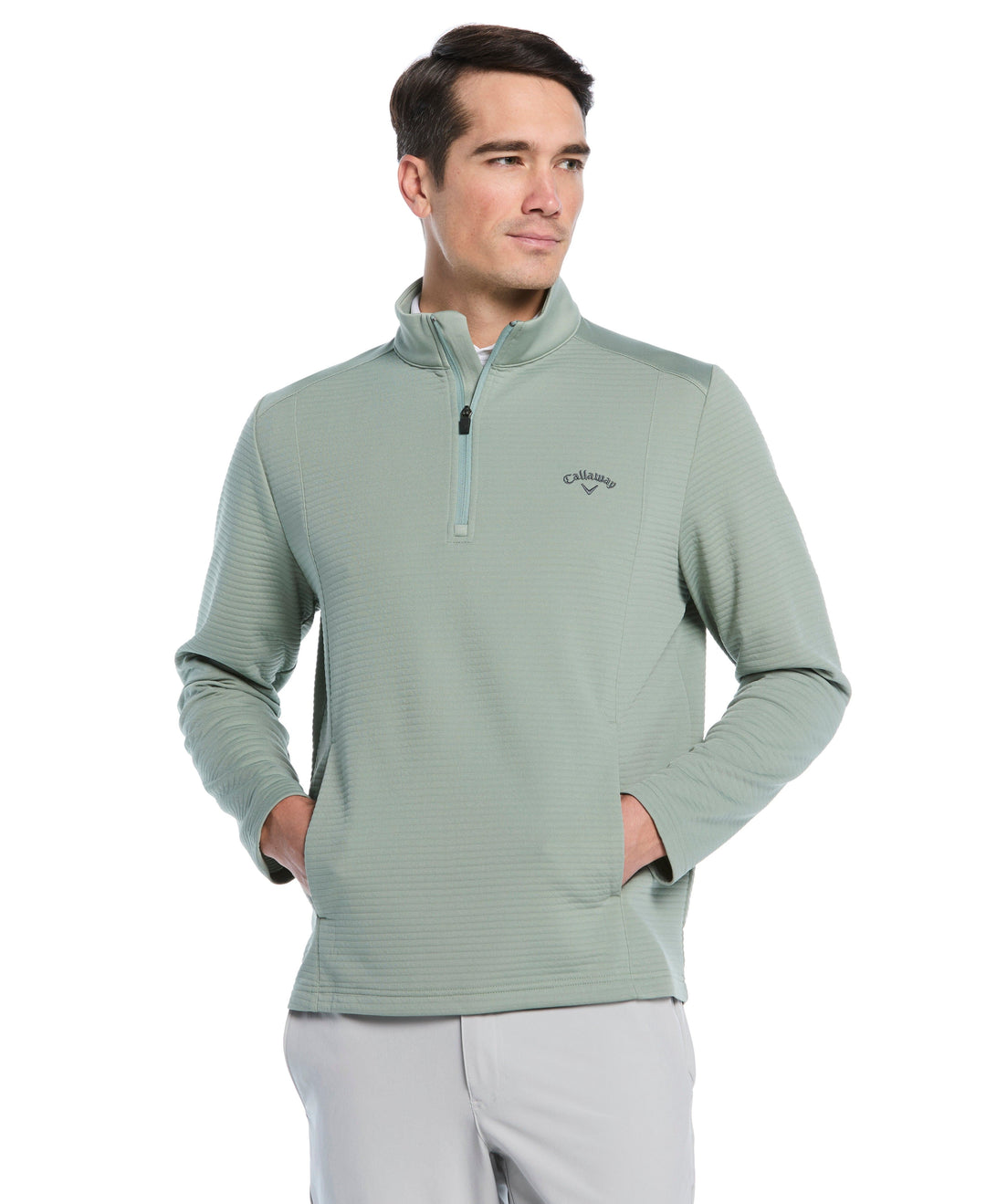 Ottoman Quarter Zip Golf Base Layer (Lily Pad) 