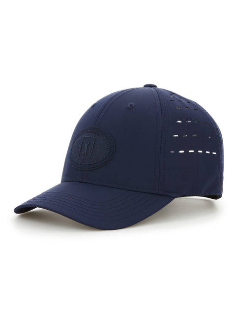 Perforated Oval Patch Golf Cap (Peacoat) 