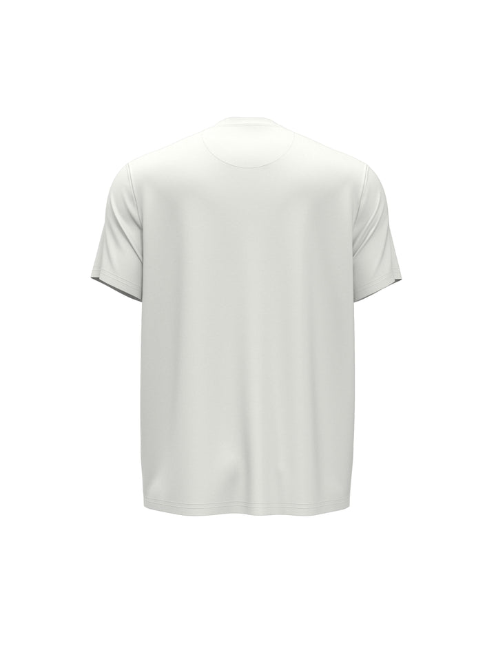Performance Abstract Color Block Tennis Tee  (Bright White) 