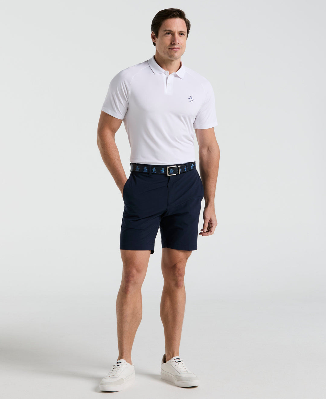 Legacy Gussett Tennis Polo Shirt (Bright White) 