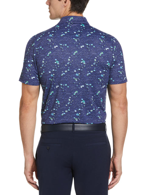 Men's Pete In The Park Print Golf Polo