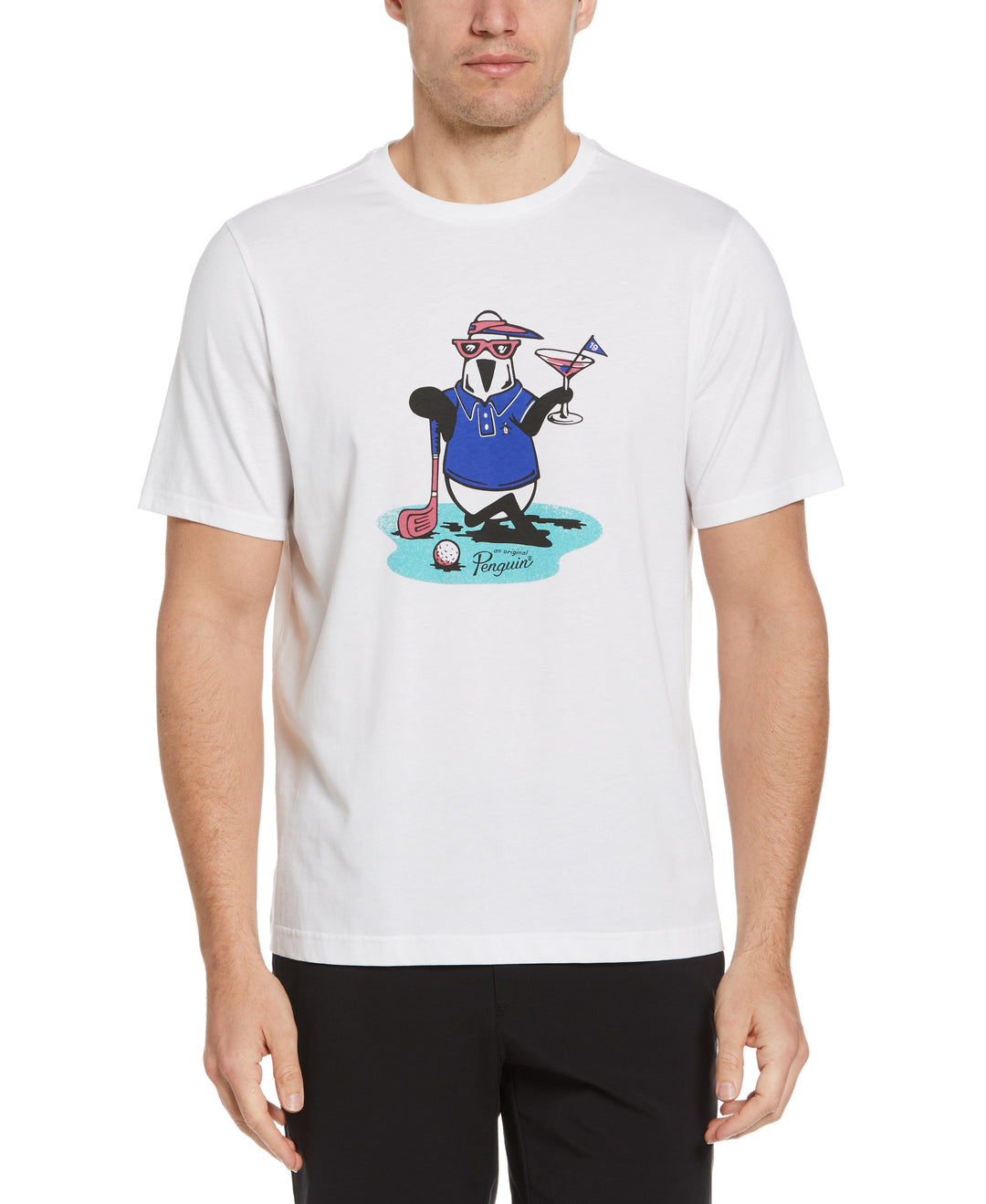 Pete's In Da Party Print Golf Tee (Bright White) 