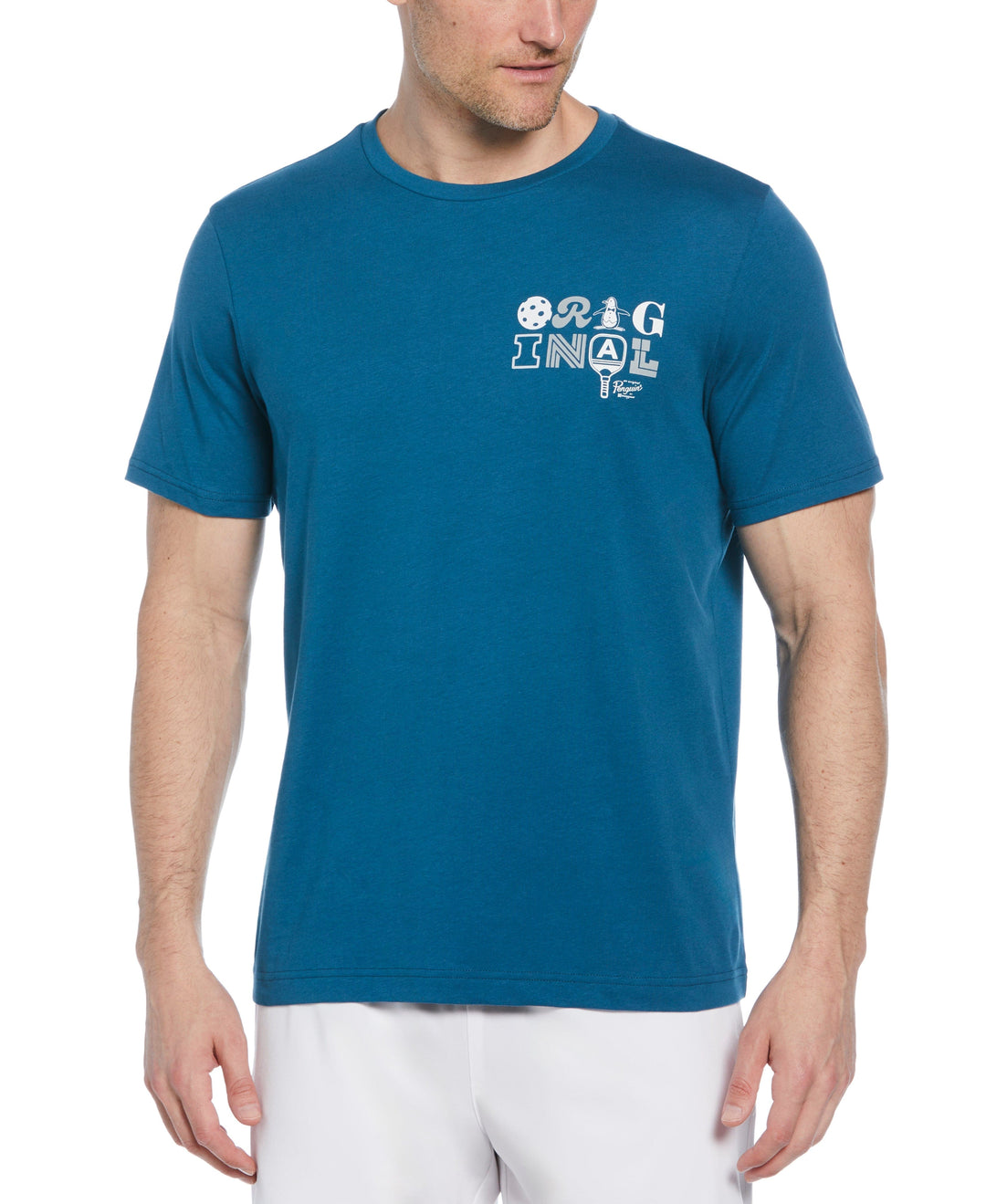 Pickleball Double Graphic Tennis T-Shirt (Corsair) 