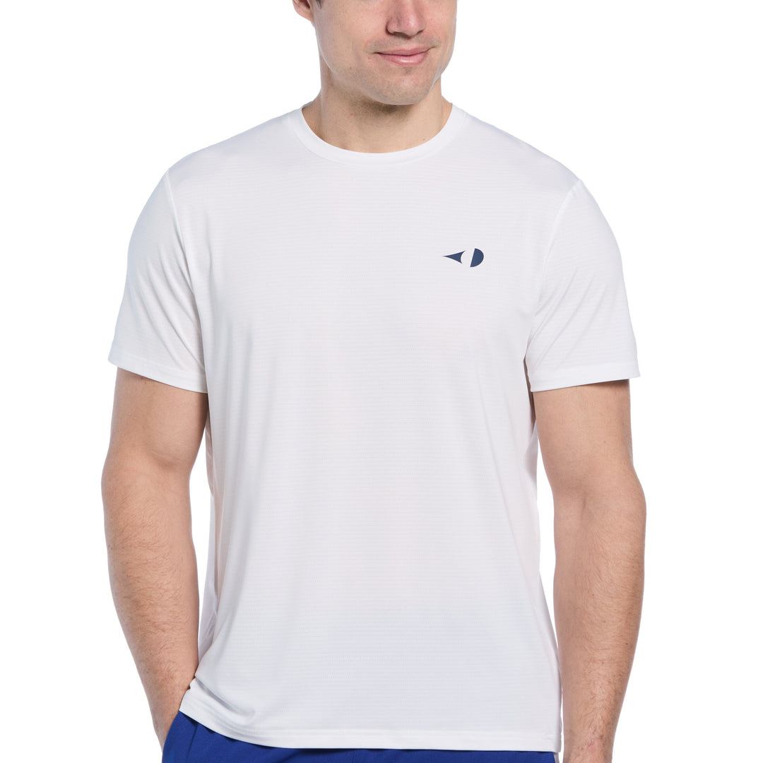 Pinhole Mesh Tennis Tee (Bright White) 