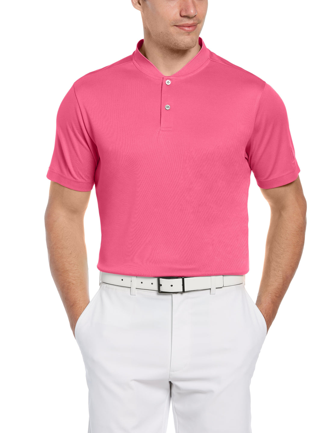 Men's Pique Polo with Casual Collar (Rose Violet)
