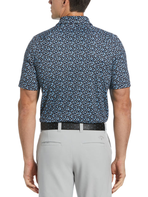 Polaroid Confetti Print Golf Polo (Caviar) 