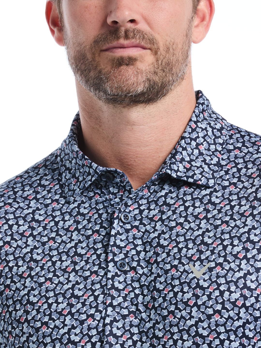 Men's Polaroid Confetti Print Polo