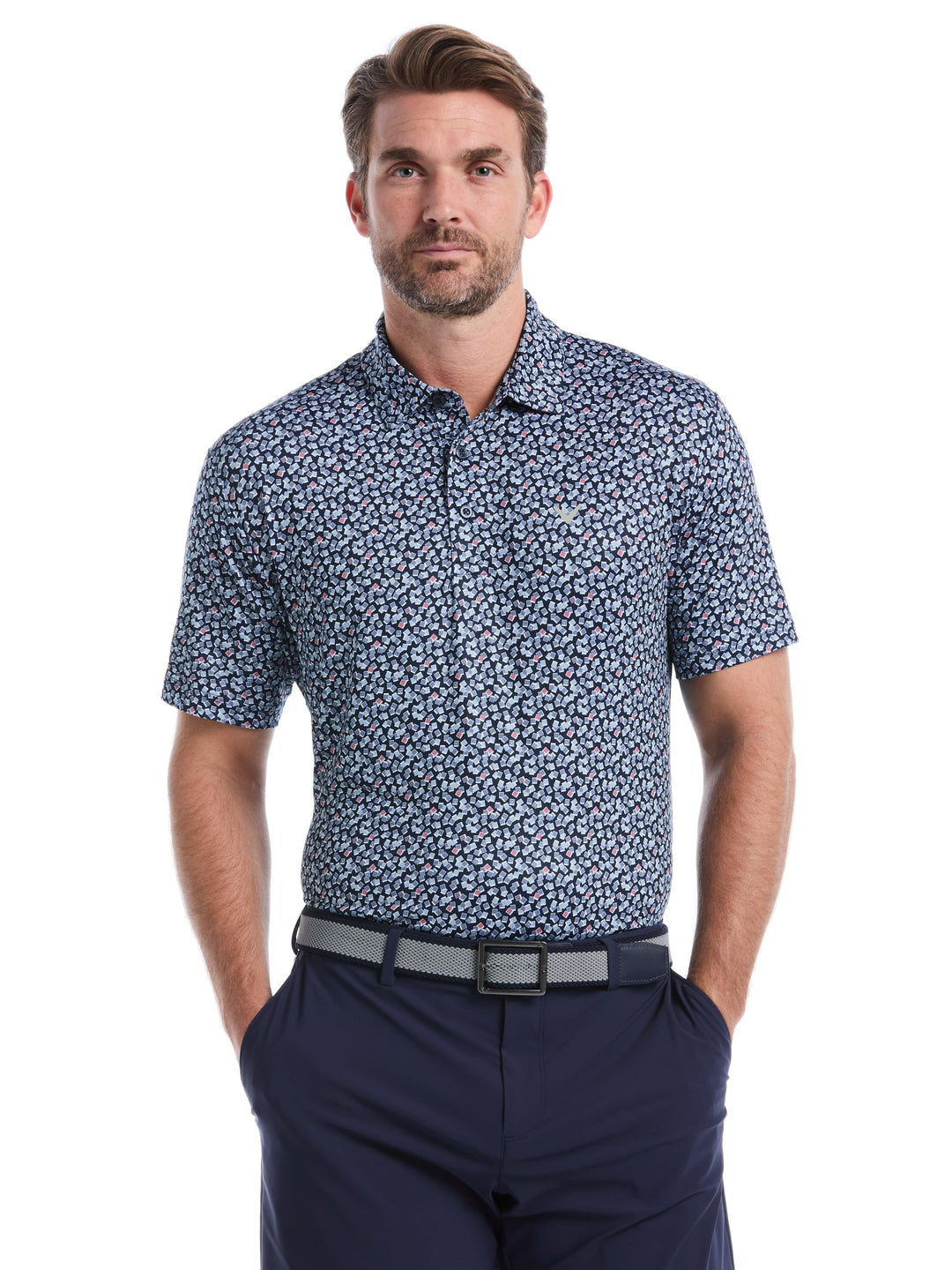 Men's Polaroid Confetti Print Polo